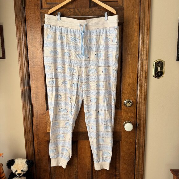 Disney Ivory w/Eeyore Jogger Style Lounge Pants 2X-Large - Picture 1 of 11